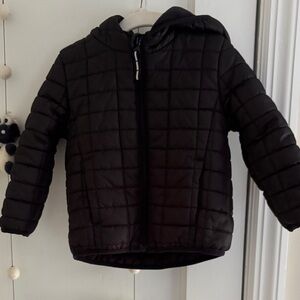 Cat & Jack Black Quilted Puffer Jacket